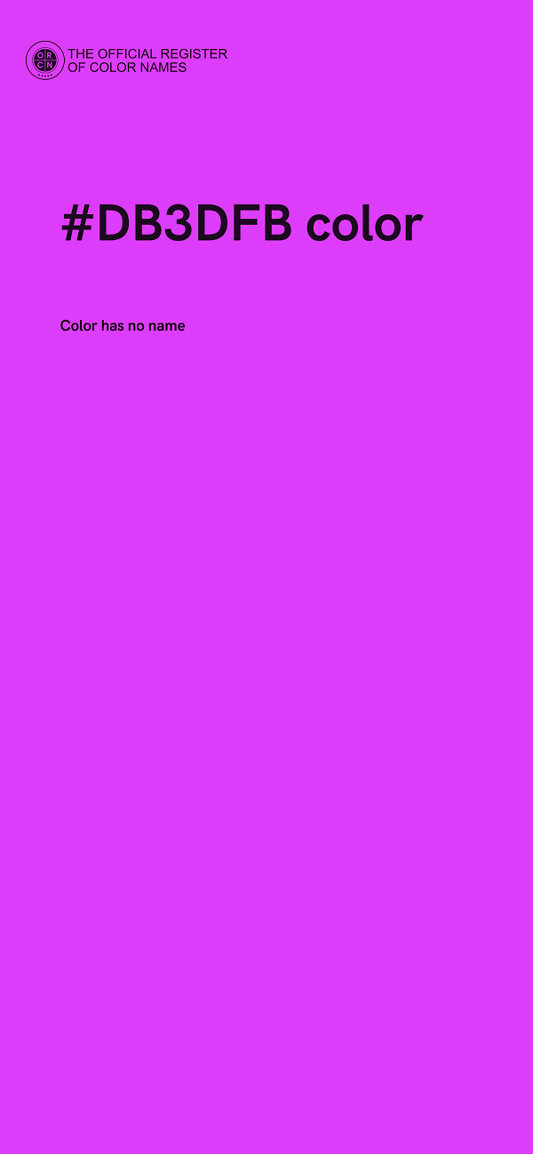 #DB3DFB color image
