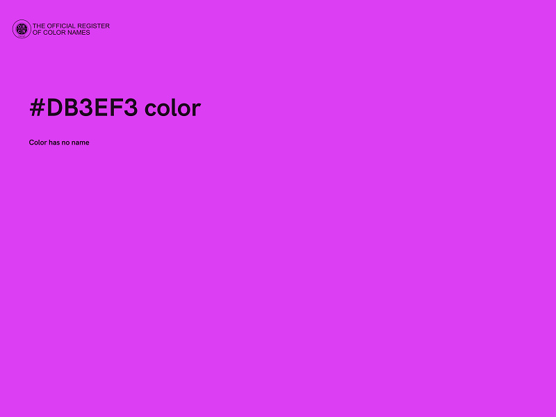 #DB3EF3 color image
