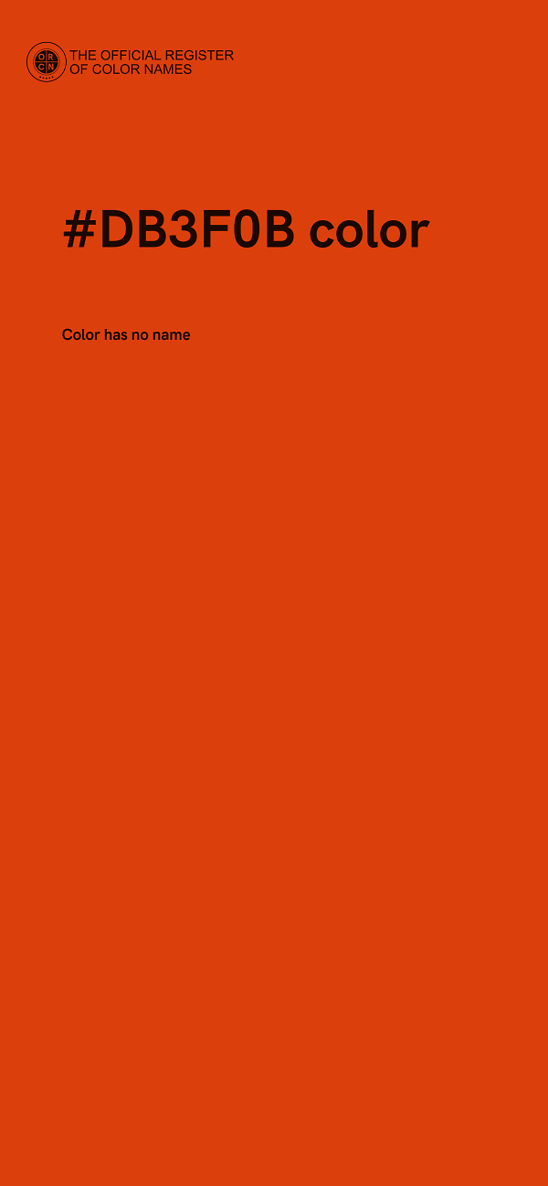 #DB3F0B color image