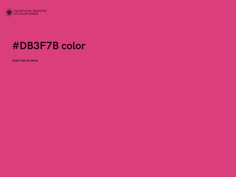 #DB3F7B color image