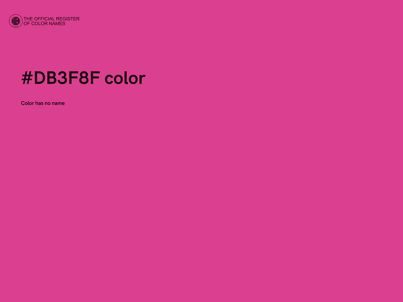 #DB3F8F color image