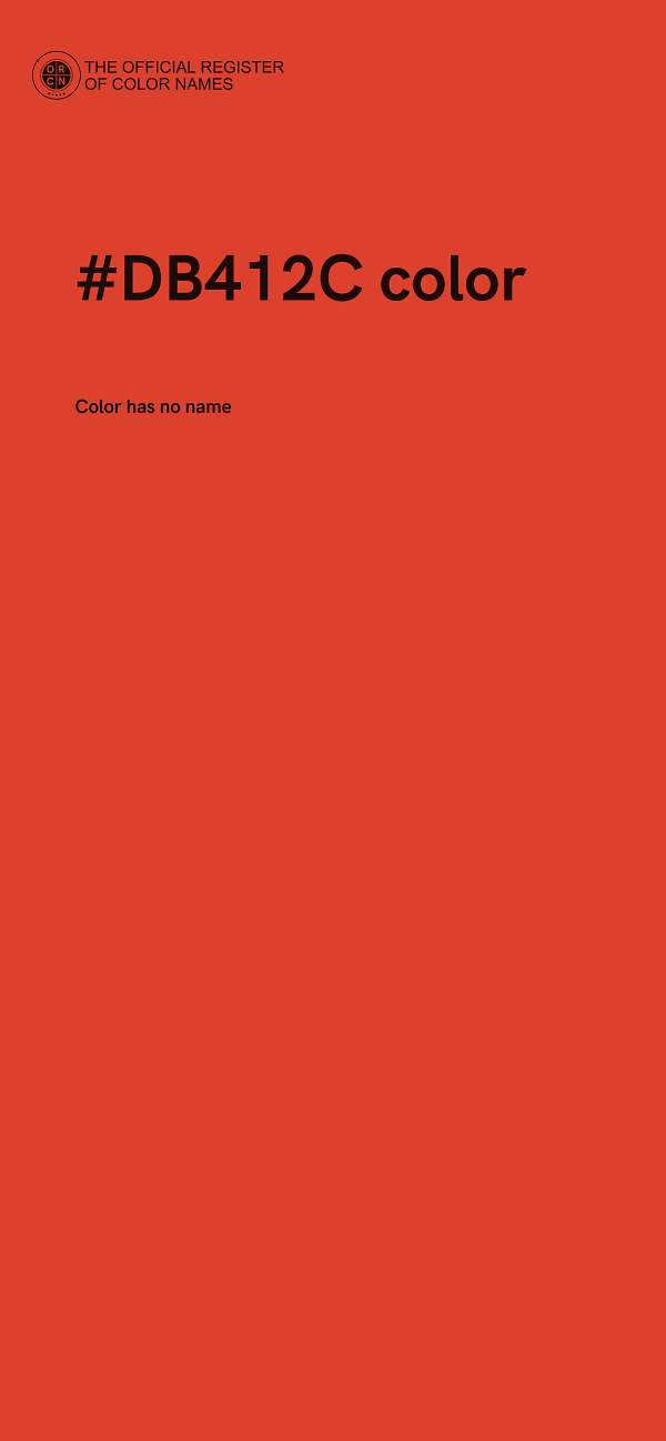 #DB412C color image