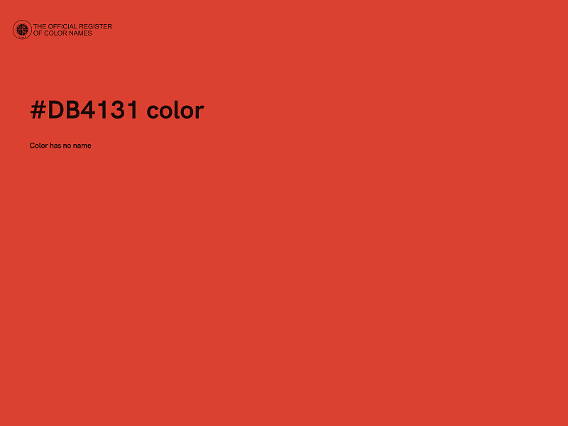 #DB4131 color image
