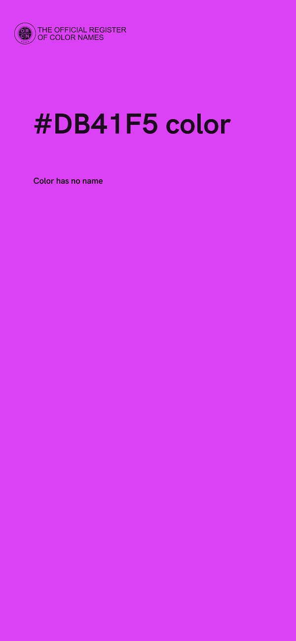 #DB41F5 color image