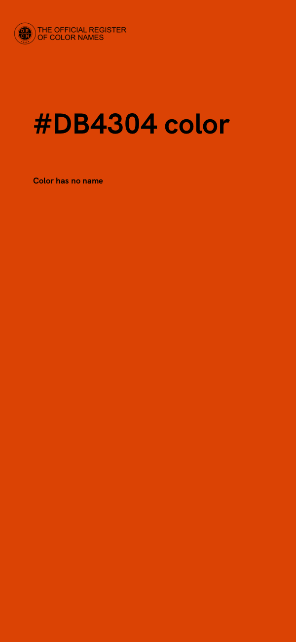 #DB4304 color image