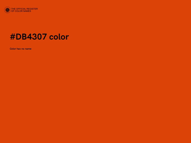 #DB4307 color image