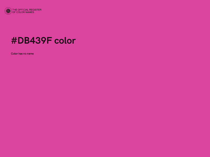 #DB439F color image