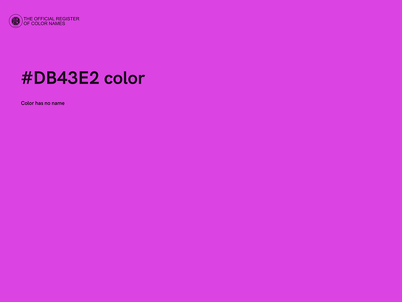 #DB43E2 color image
