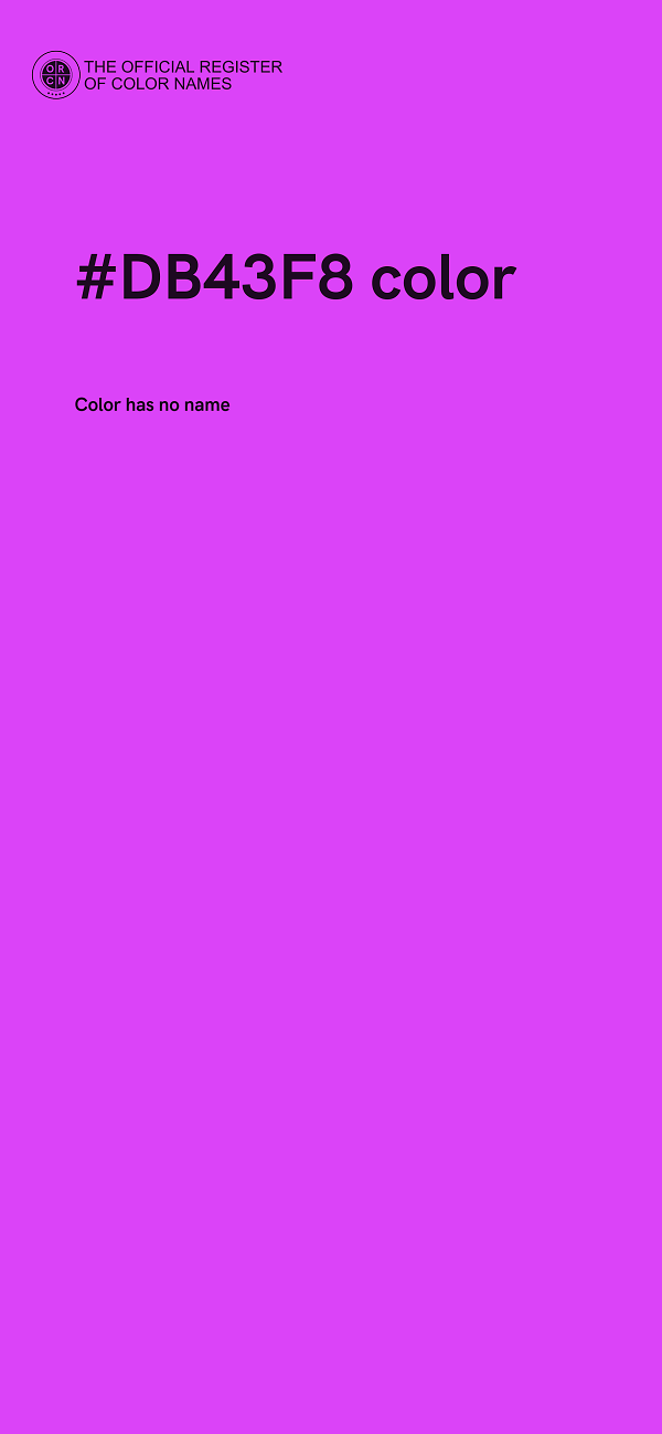 #DB43F8 color image
