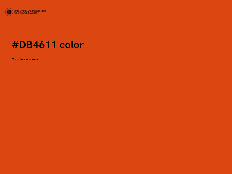 #DB4611 color image