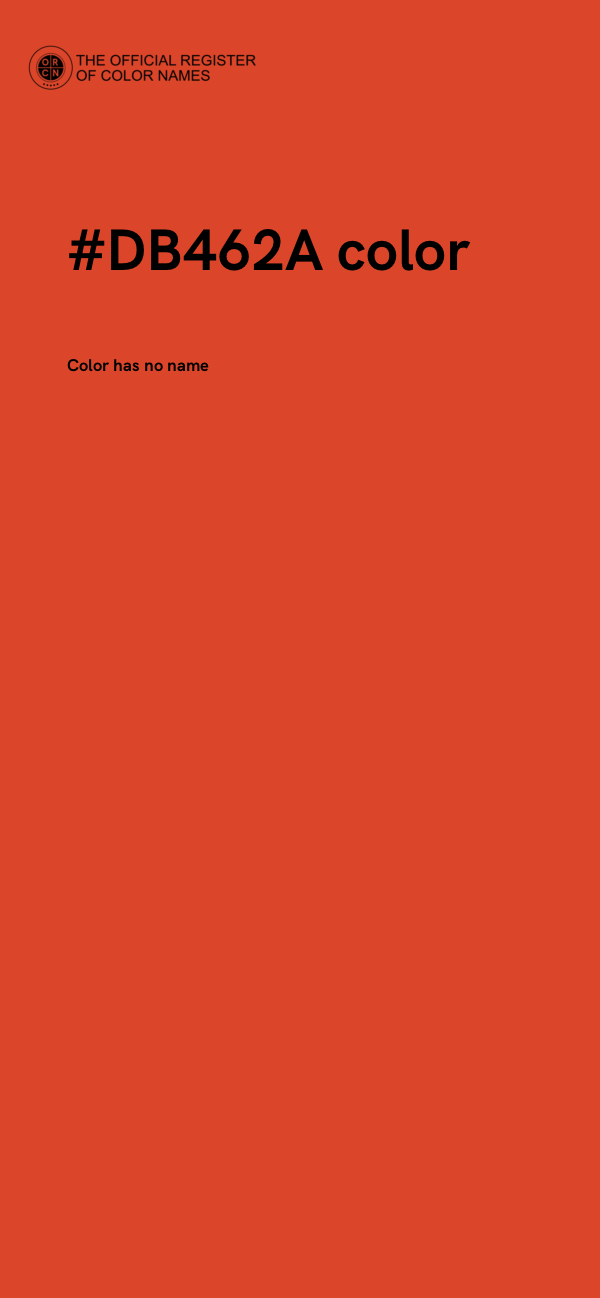 #DB462A color image