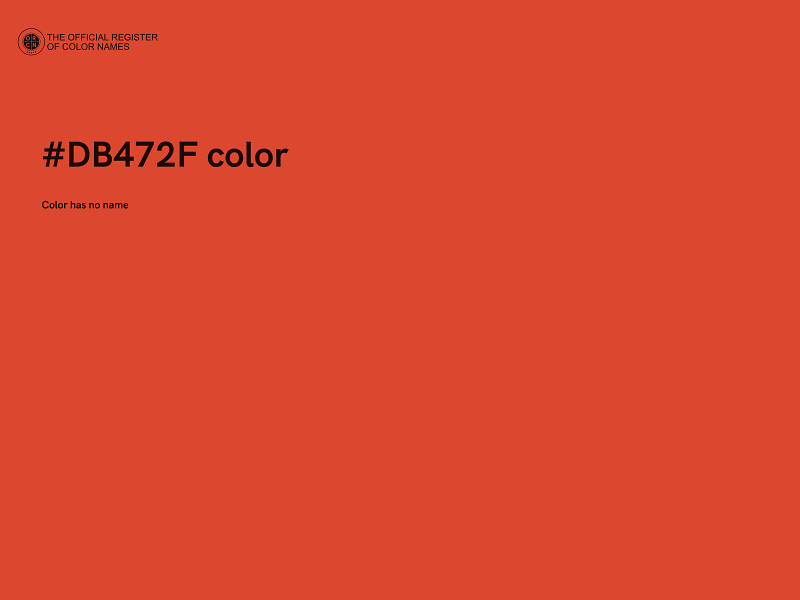 #DB472F color image