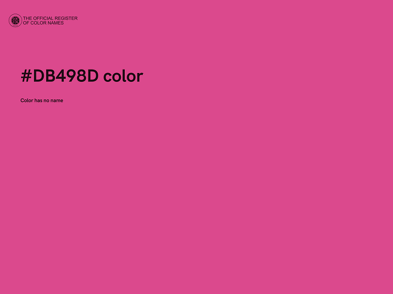 #DB498D color image