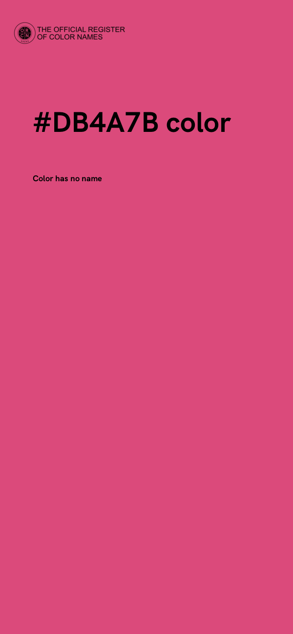 #DB4A7B color image