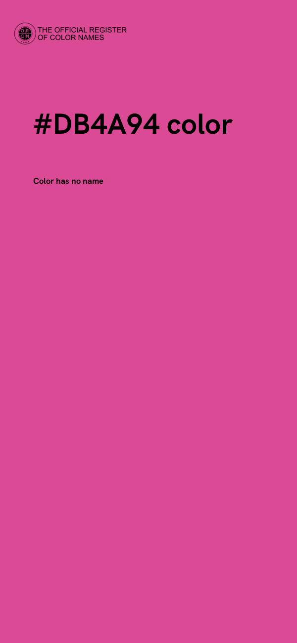 #DB4A94 color image