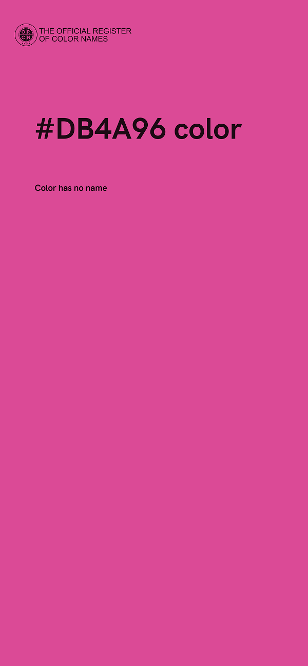 #DB4A96 color image
