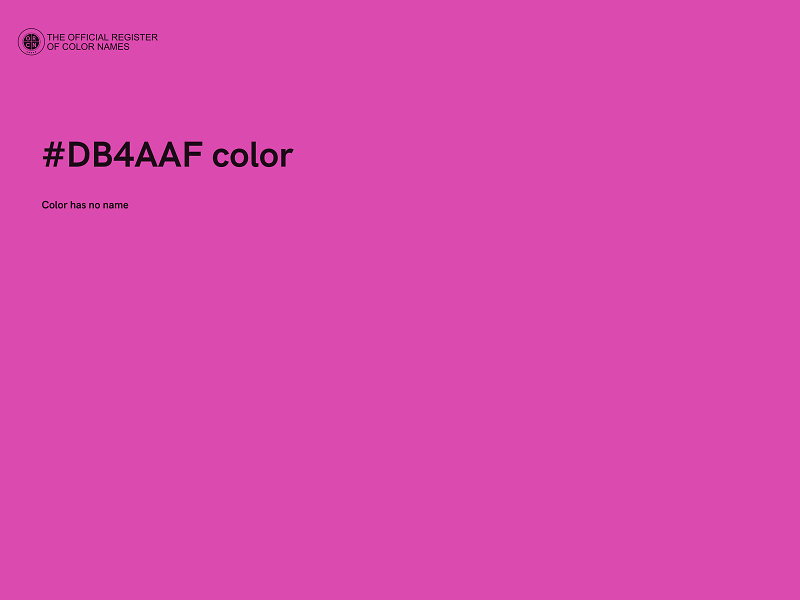 #DB4AAF color image