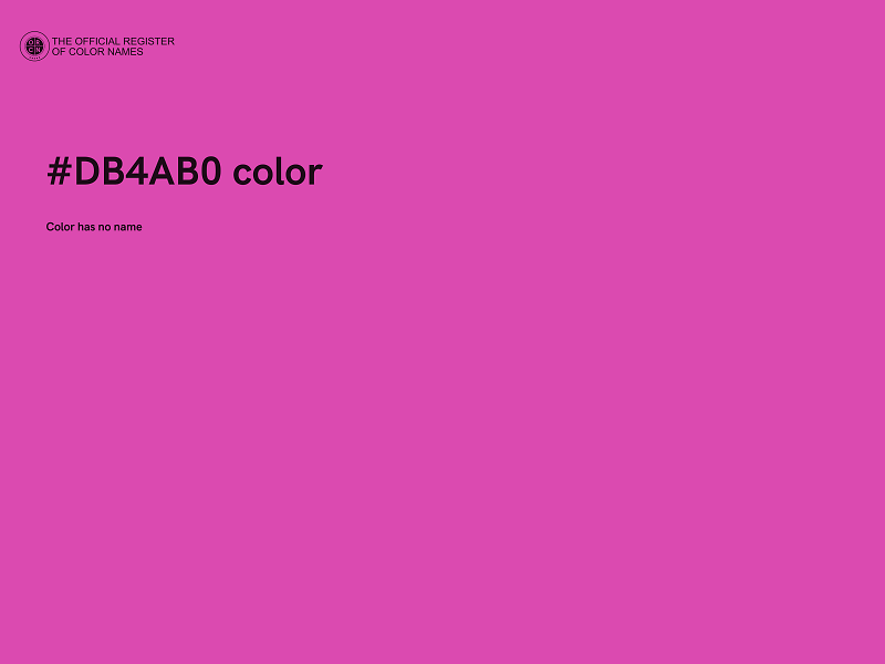 #DB4AB0 color image