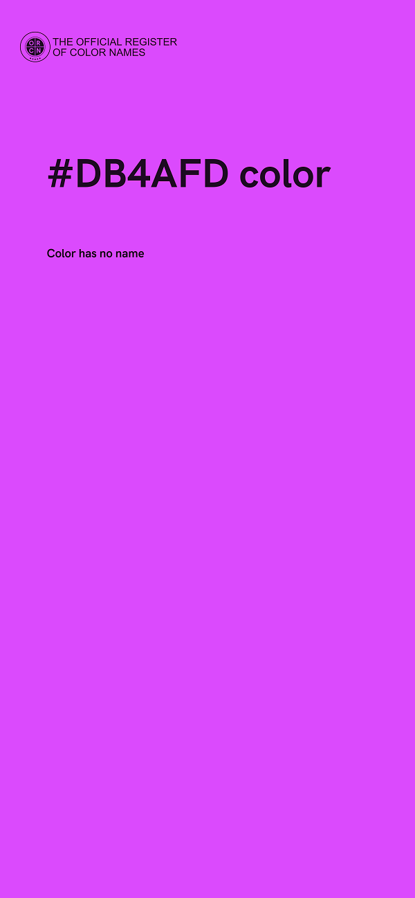 #DB4AFD color image