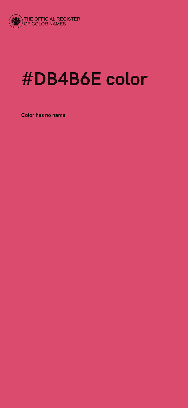 #DB4B6E color image