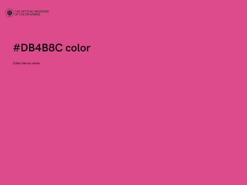 #DB4B8C color image