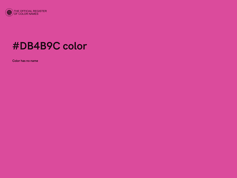 #DB4B9C color image