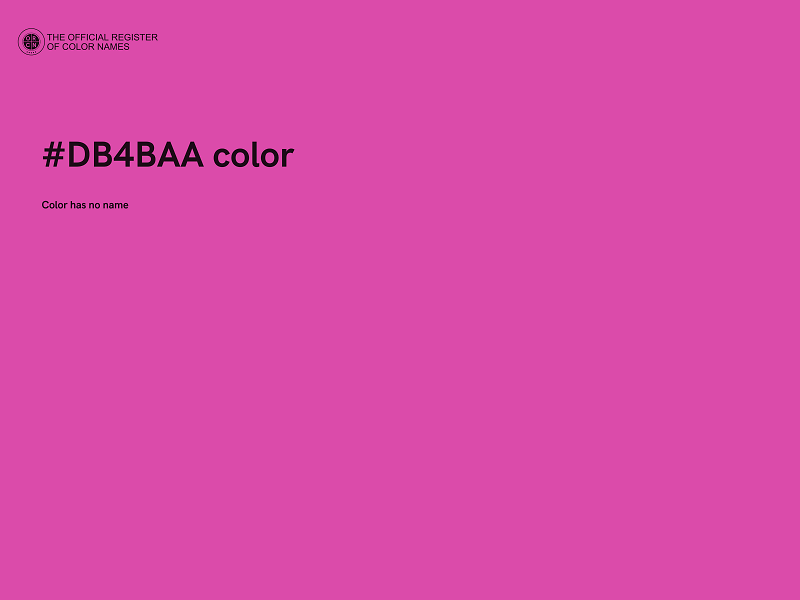 #DB4BAA color image