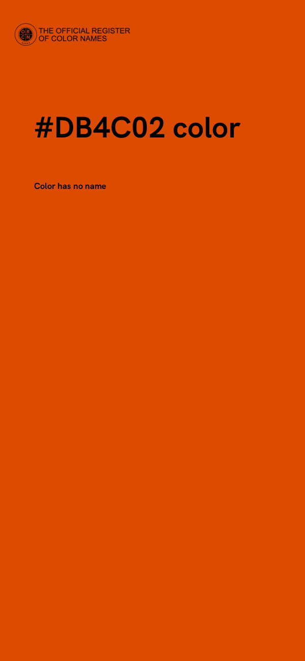 #DB4C02 color image