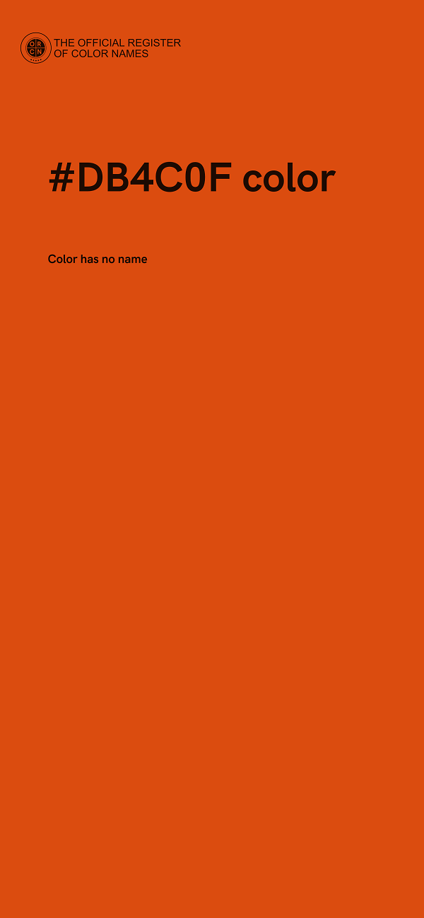#DB4C0F color image