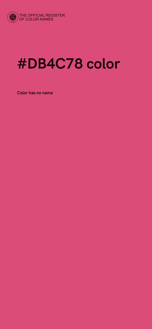 #DB4C78 color image