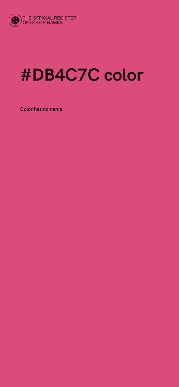 #DB4C7C color image