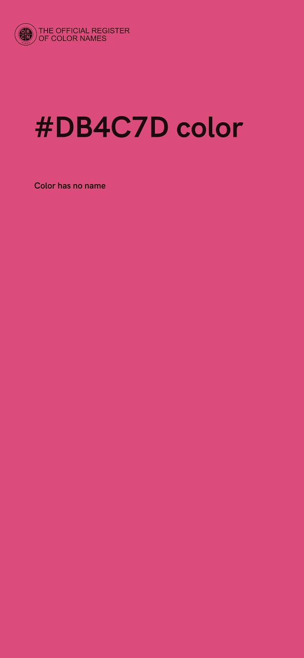 #DB4C7D color image