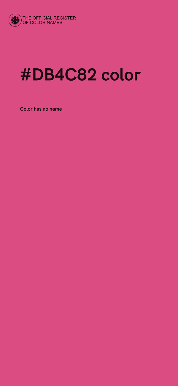 #DB4C82 color image