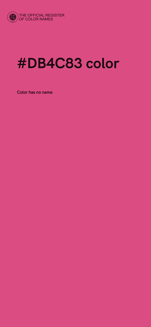 #DB4C83 color image