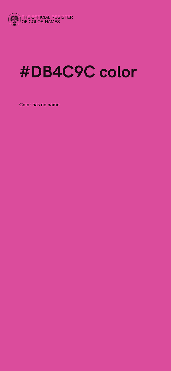 #DB4C9C color image