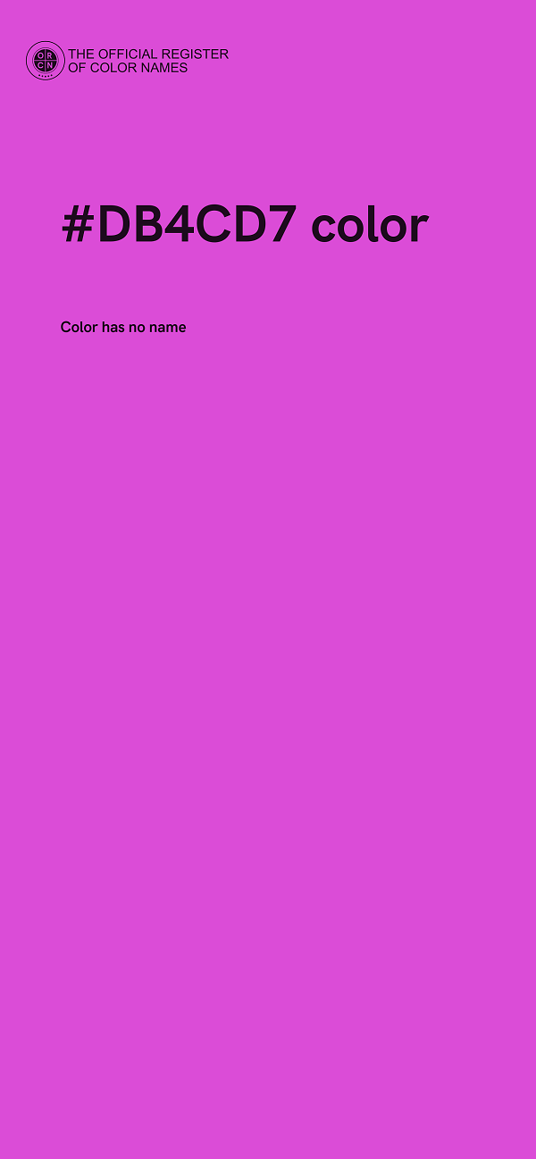#DB4CD7 color image