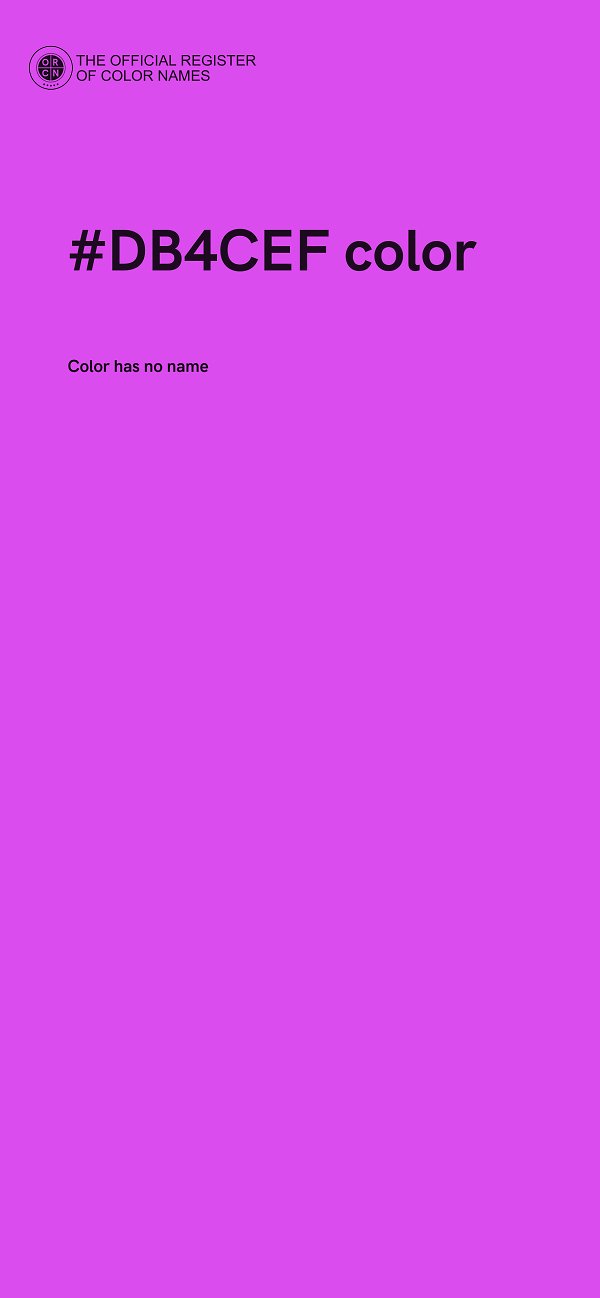 #DB4CEF color image