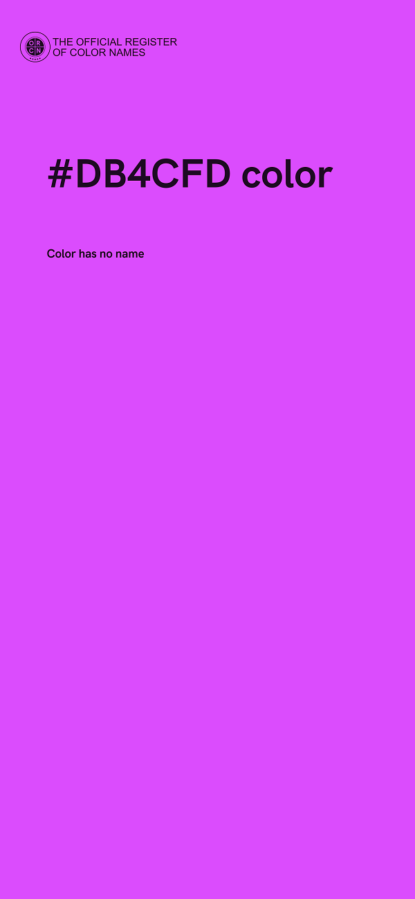 #DB4CFD color image
