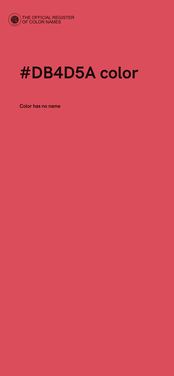 #DB4D5A color image