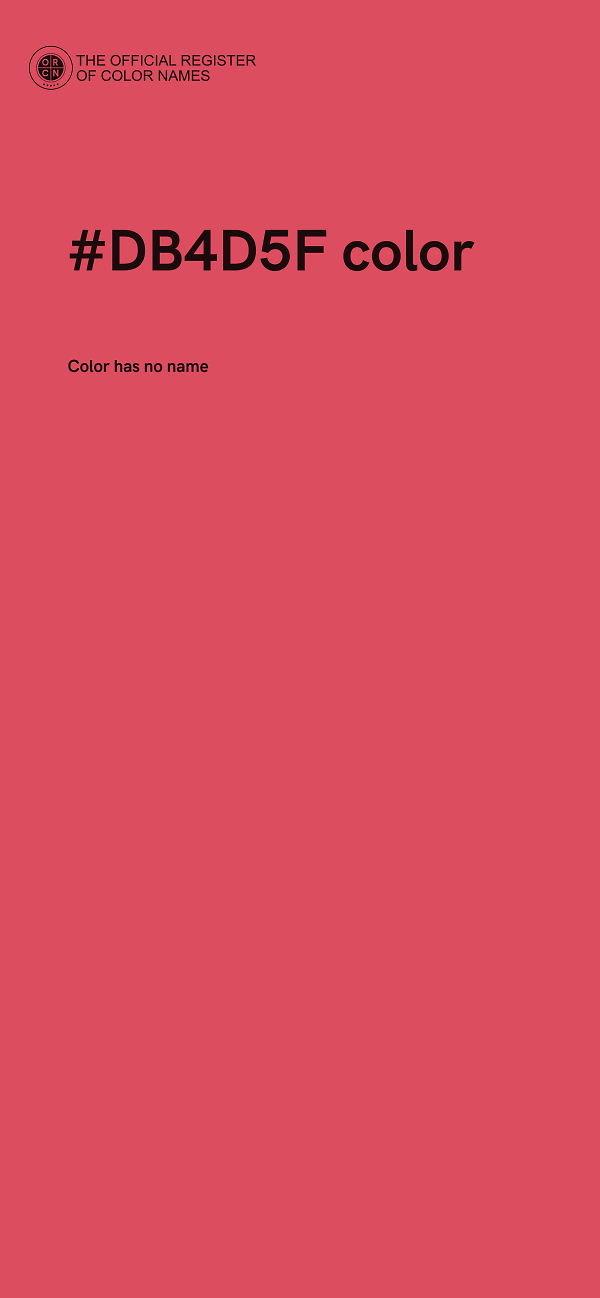 #DB4D5F color image