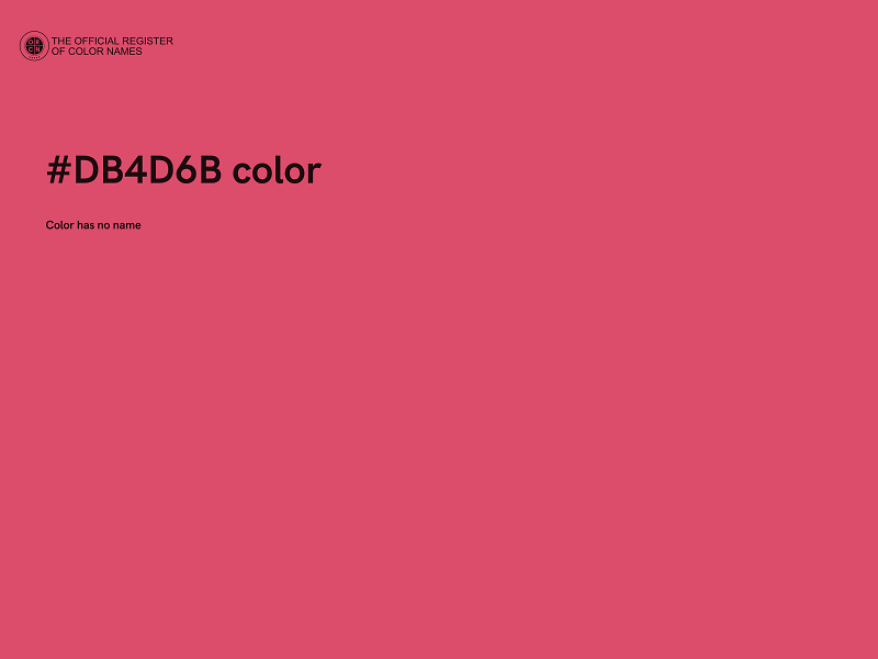 #DB4D6B color image