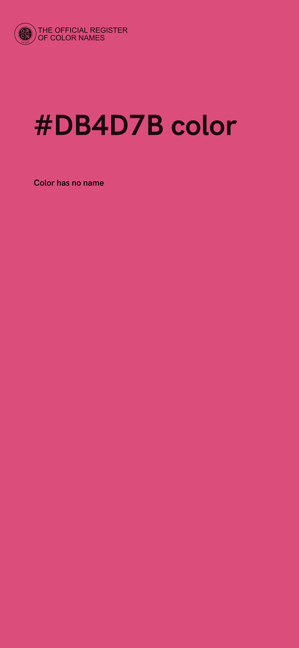 #DB4D7B color image