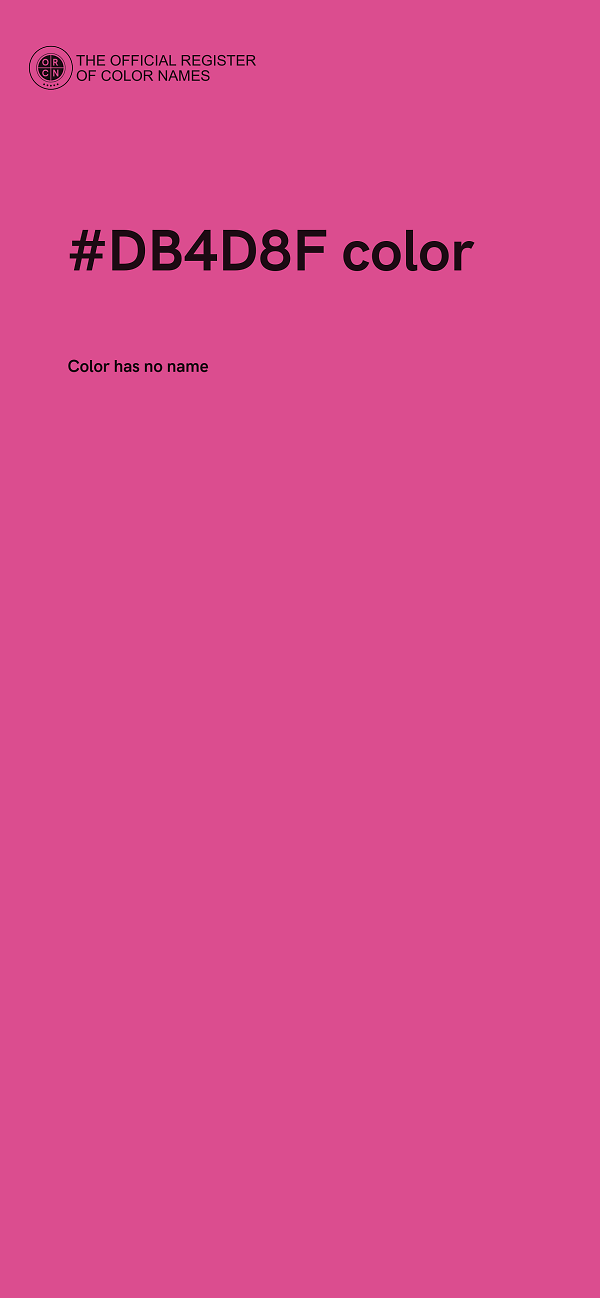 #DB4D8F color image