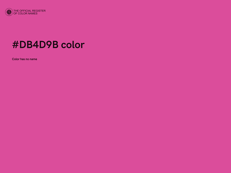 #DB4D9B color image