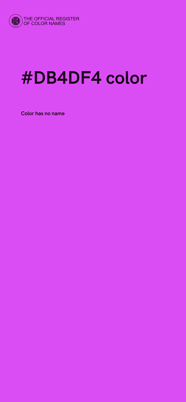 #DB4DF4 color image