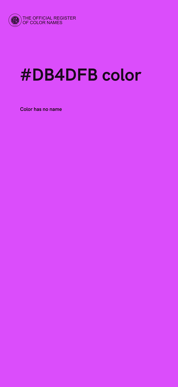 #DB4DFB color image