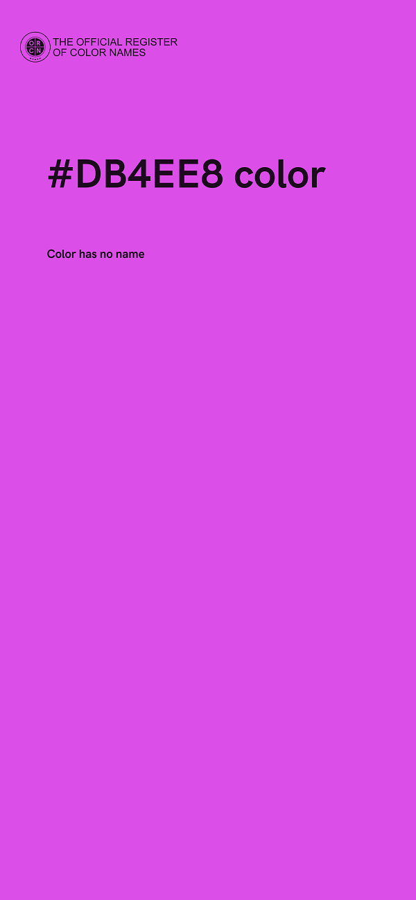 #DB4EE8 color image