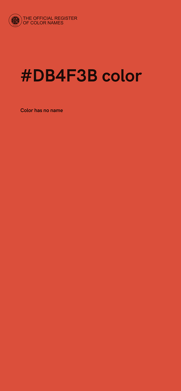#DB4F3B color image