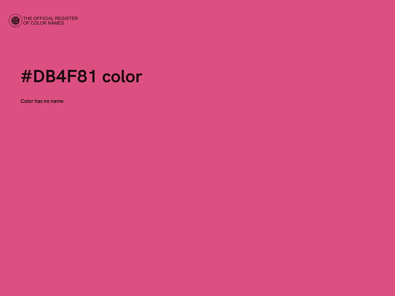#DB4F81 color image
