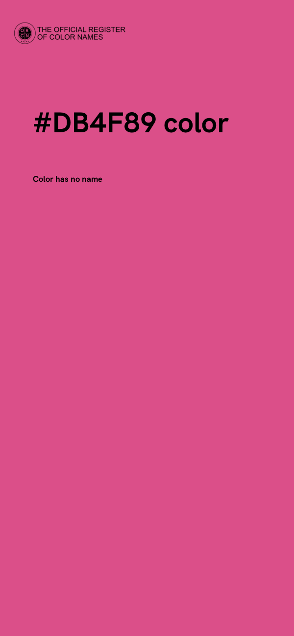 #DB4F89 color image